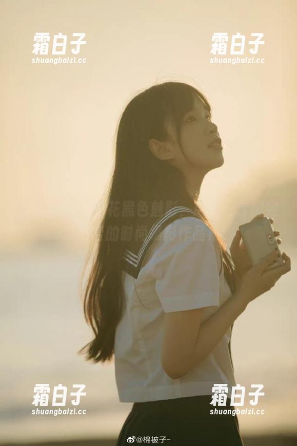 觅芙少女 - 花花黑色魅影，原图与套图完美融合的时尚摄影作品集！